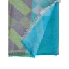 Linen Mix Scarf With Print Lilly | Blue... | Moment Amsterdam | Little Soho