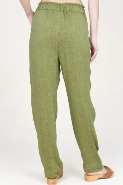 Linen Mix Trousers Nadere | Green... | Louizon | Little Soho