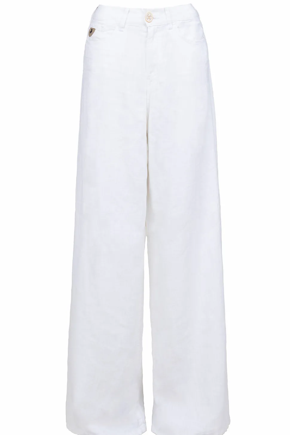 Linen Mix Wide Leg Pants Marlene | White... | Lois Jeans | Little Soho