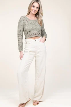 Linen Trousers Skater | Natural... | Lois Jeans | Little Soho