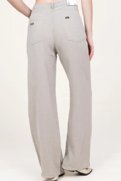Linen Trousers Skater | Taupe... | Lois Jeans | Little Soho