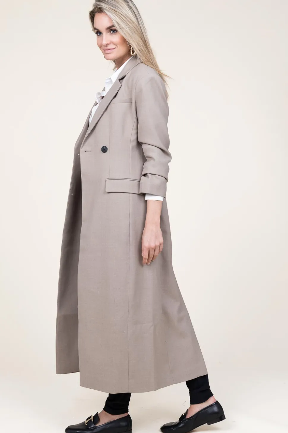 Long Coat Maxine | Beige... | Second Female | Little Soho