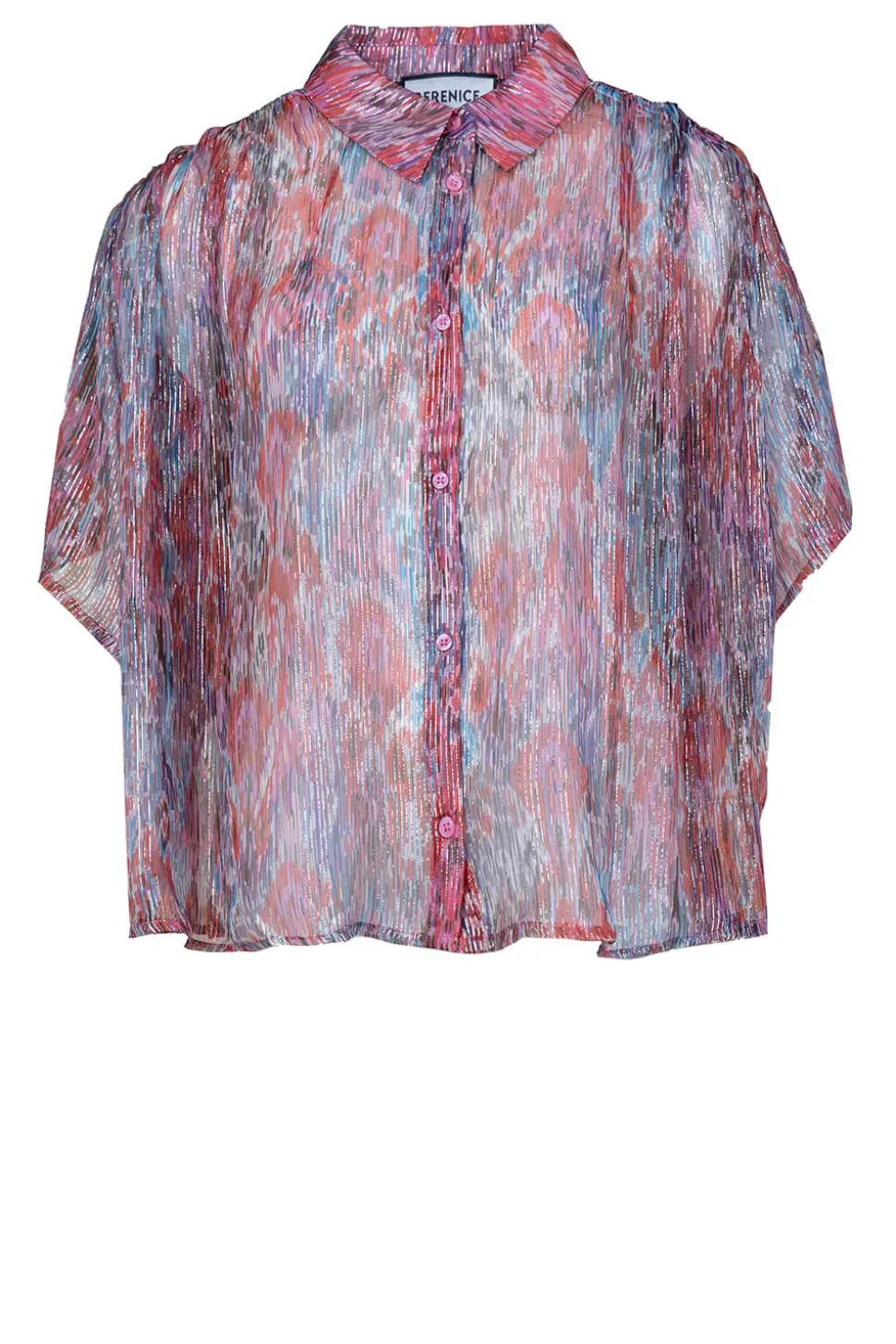 Lurex Blouse Calina | Pink... | Berenice | Little Soho