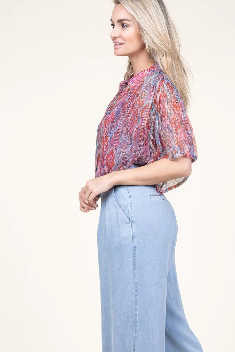 Lurex Blouse Calina | Pink... | Berenice | Little Soho