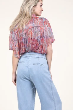 Lurex Blouse Calina | Pink... | Berenice | Little Soho