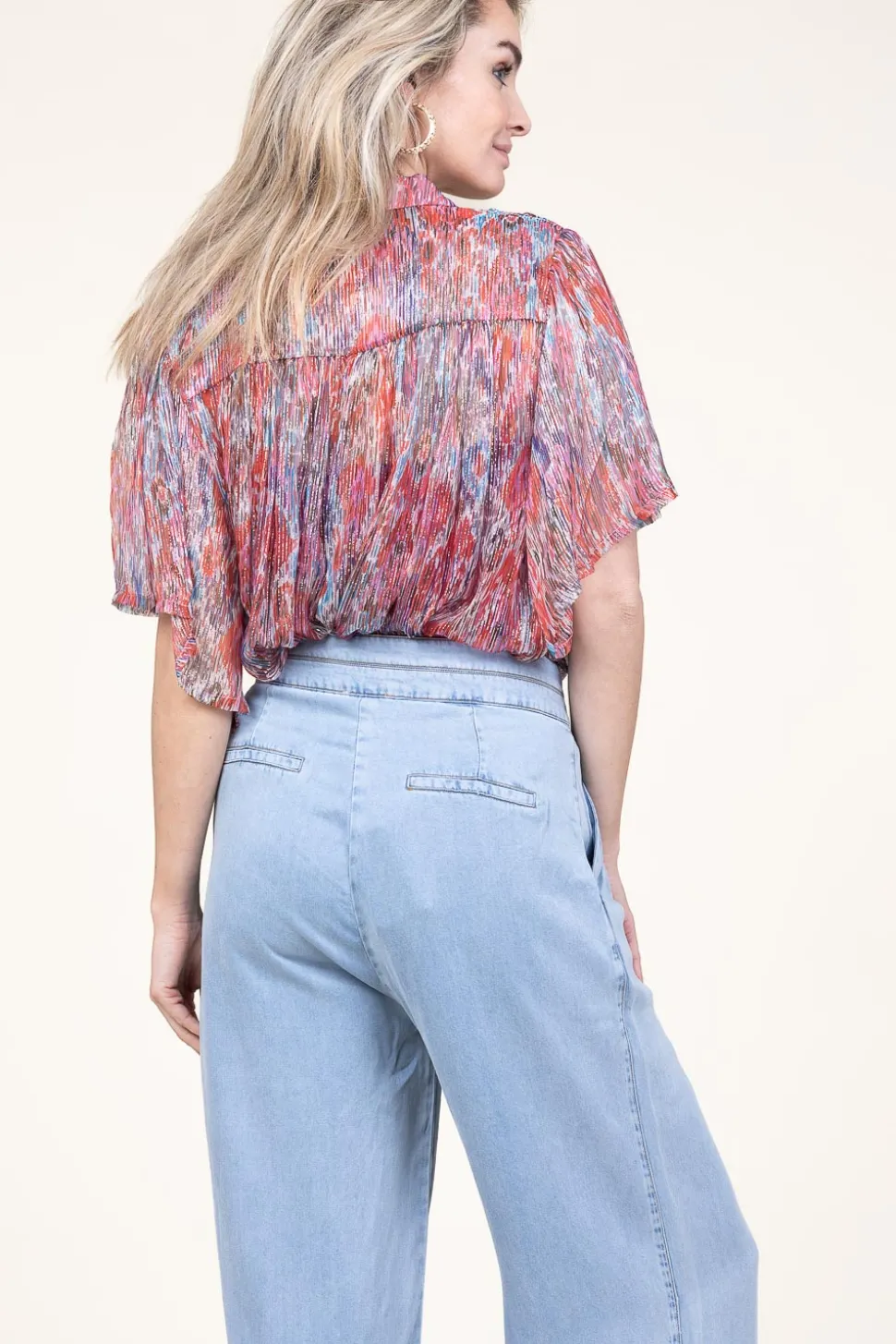 Lurex Blouse Calina | Pink... | Berenice | Little Soho
