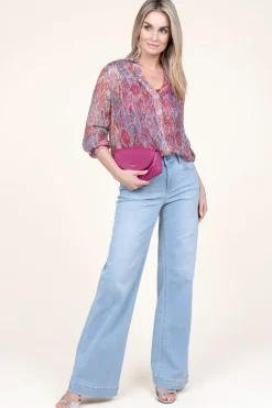 Lurex Blouse Capucine | Pink... | Berenice | Little Soho