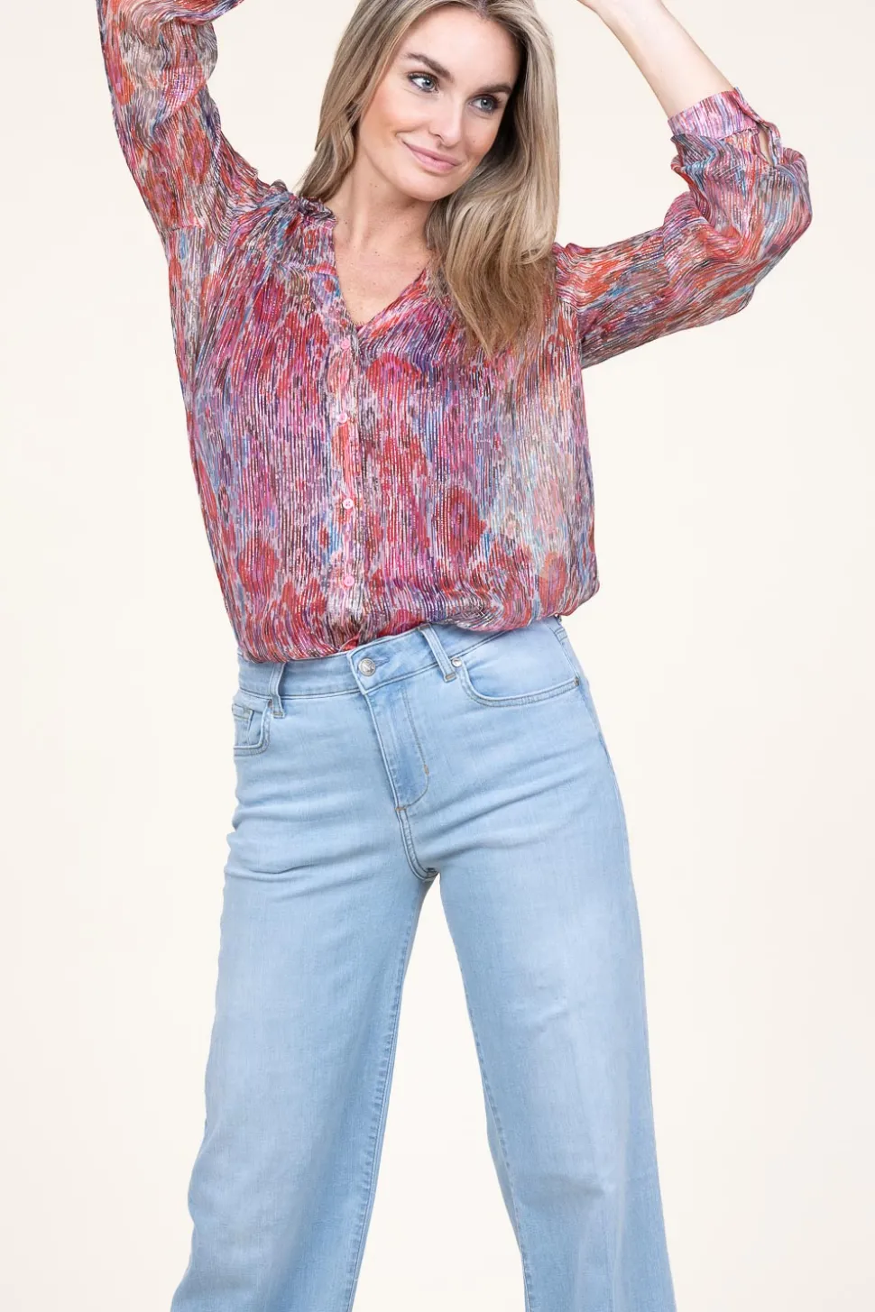 Lurex Blouse Capucine | Pink... | Berenice | Little Soho