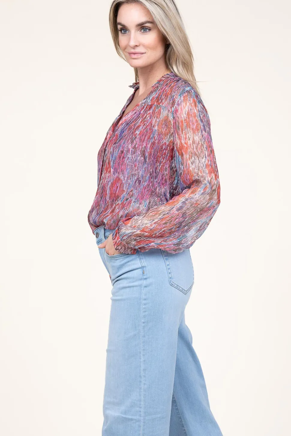 Lurex Blouse Capucine | Pink... | Berenice | Little Soho