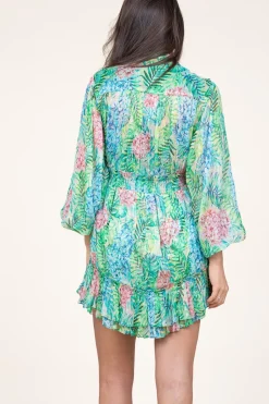 Lurex Dress With Print Dax | Green... | Ibana | Little Soho