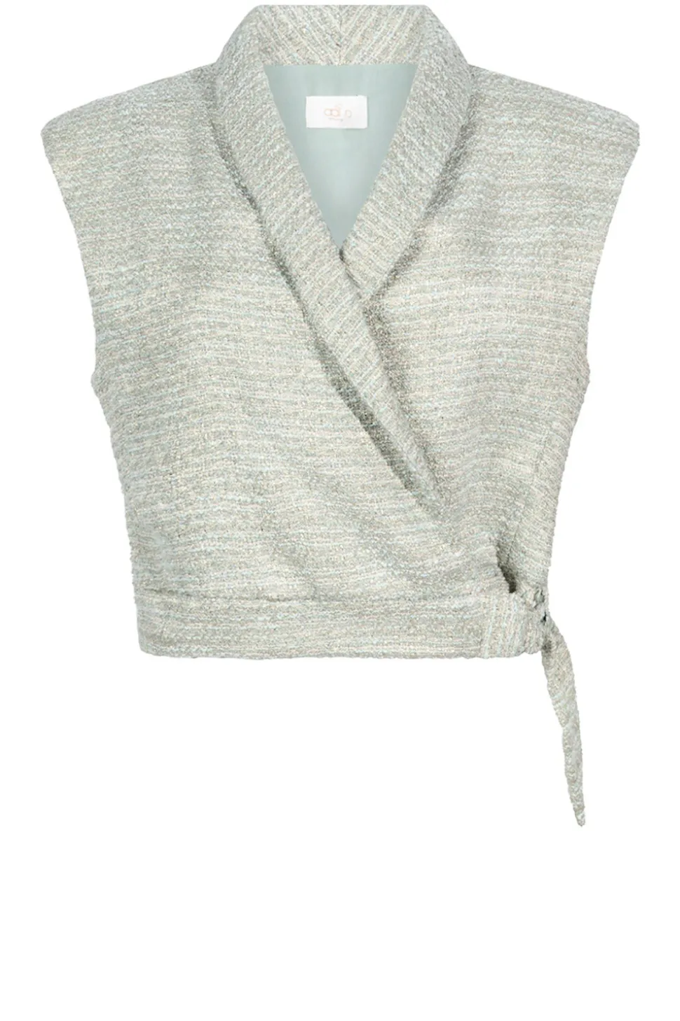 Lurex Jacquard Waistcoat Letica | Green... | Aaiko | Little Soho