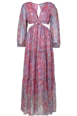 Lurex Maxi Dress Rainbow | Pink... | Berenice | Little Soho