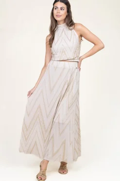 Lurex Midi Skirt Santa Maria | Nude... | Liu Jo | Little Soho