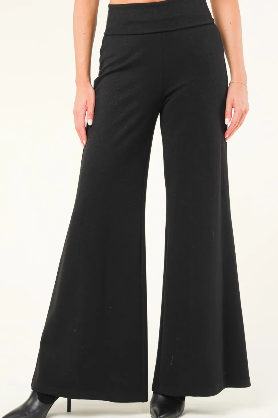 Lurex Tricot Pants Fine | Black... | D-Etoiles Casiope | Little Soho
