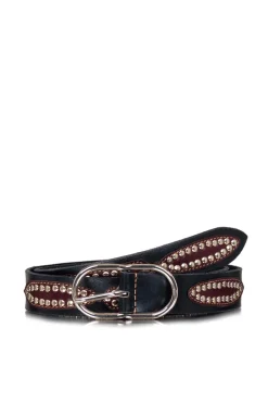 Luxe Leather Belt With Studs Jane | Black... | Antik Batik | Little Soho
