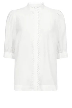Lyocell Blouse With Lace Molly | Natural... | Copenhagen Muse | Little Soho