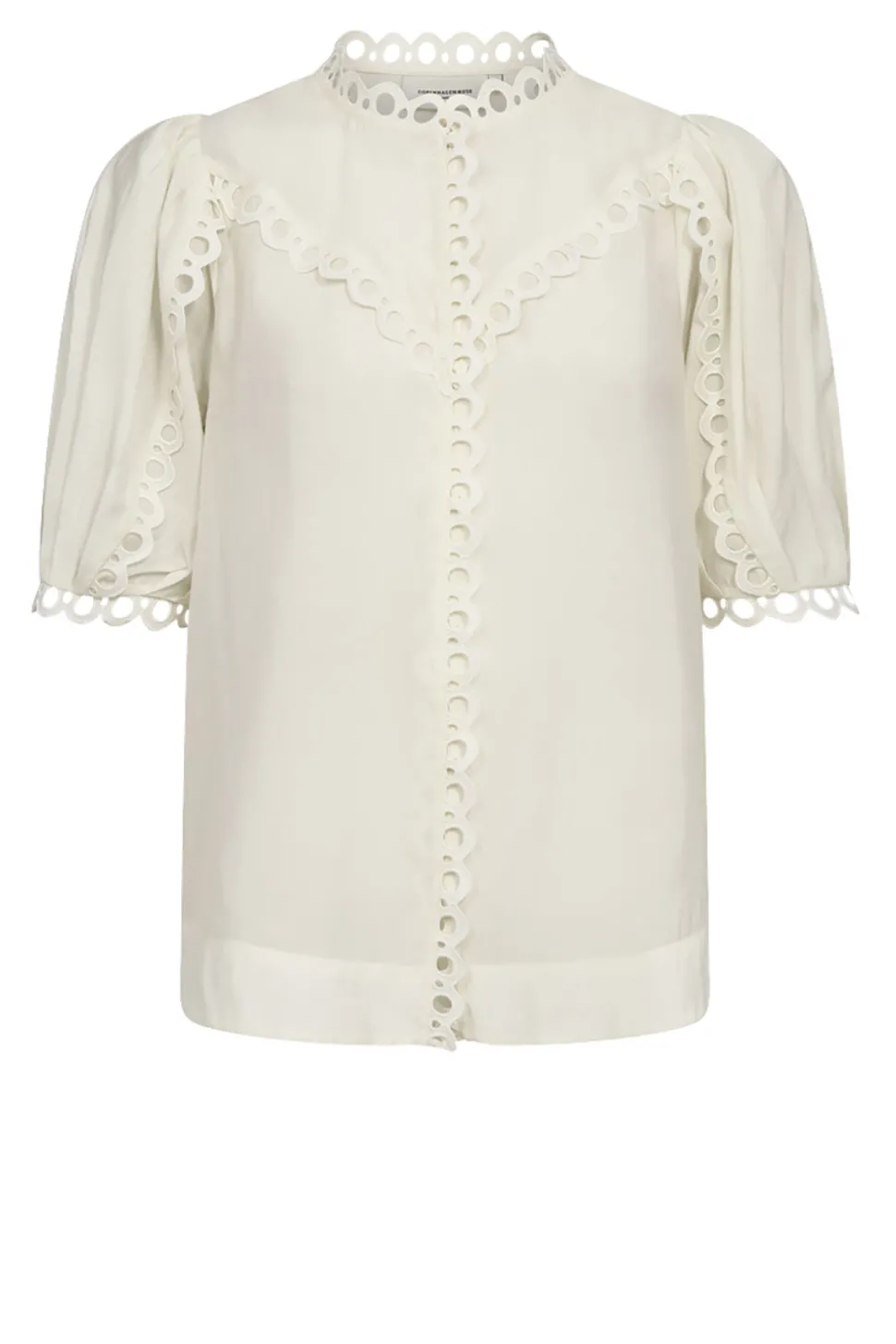 Lyocell Blouse With Puffed Sleeves Molly | Natural... | Copenhagen Muse | Little Soho