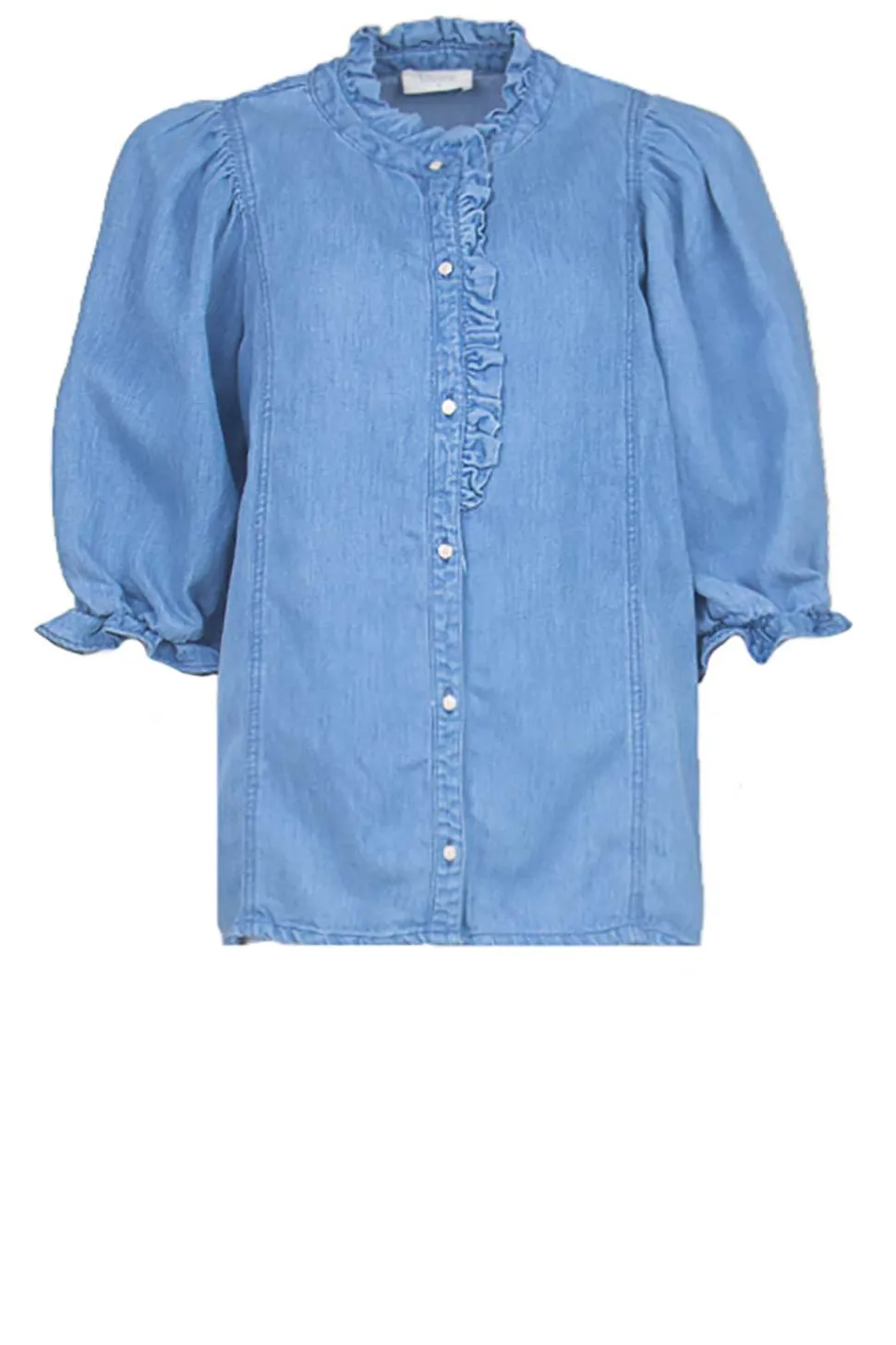 Lyocell Denim Blouse Patricia | Blue... | Louizon | Little Soho