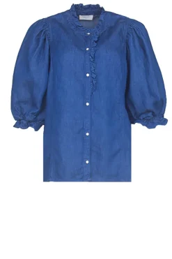 Lyocell Denim Blouse Patricia | Blue... | Louizon | Little Soho