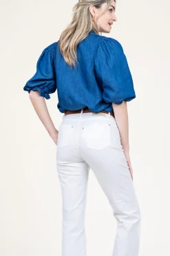 Lyocell Denim Blouse Patricia | Blue... | Louizon | Little Soho