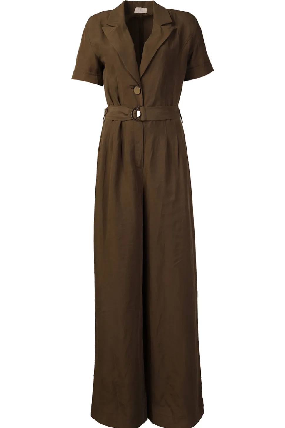 Lyocell Linen Jumpsuit Dattilo | Green... | Liu Jo | Little Soho