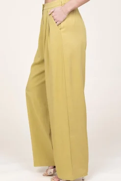 Lyocell Pleated Trousers Jicky | Green... | Suncoo | Little Soho