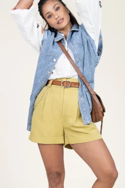 Lyocell Short Bianca | Camel... | Suncoo | Little Soho