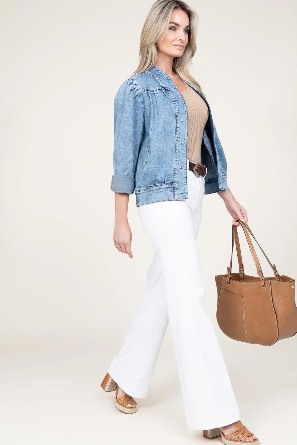 Lyocell Tricot Top Trippa | Beige... | Herskind | Little Soho