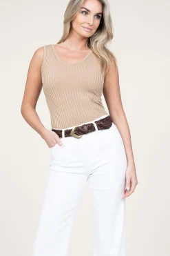 Lyocell Tricot Top Trippa | Beige... | Herskind | Little Soho