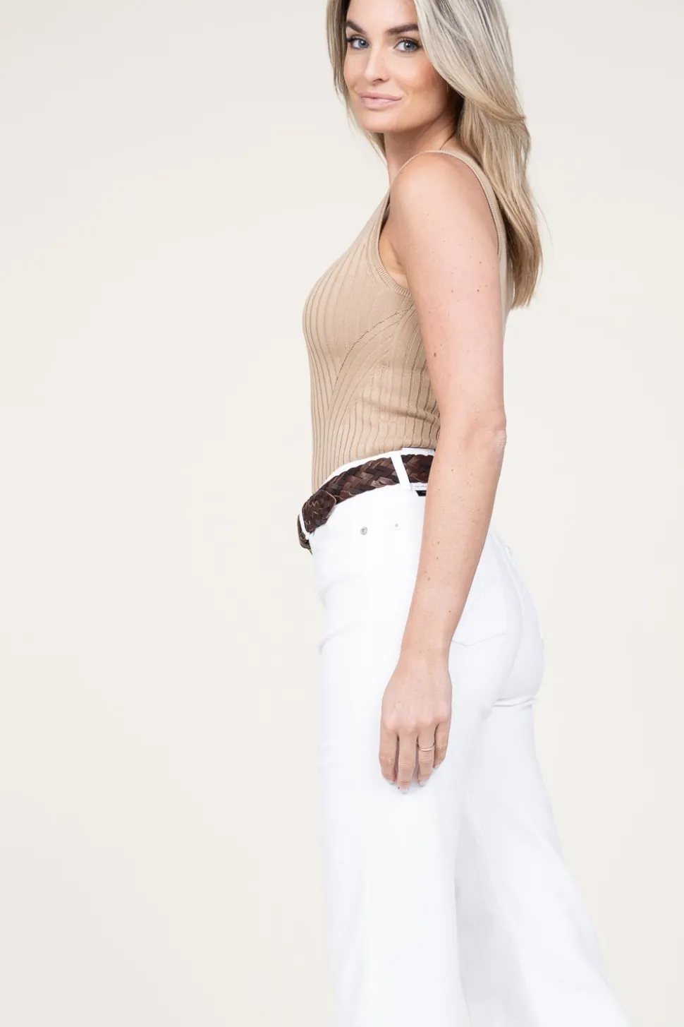 Lyocell Tricot Top Trippa | Beige... | Herskind | Little Soho