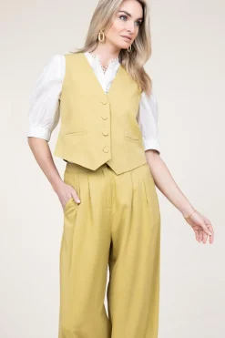 Lyocell Waistcoat Gina | Green... | Suncoo | Little Soho