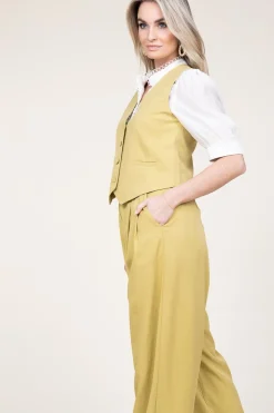 Lyocell Waistcoat Gina | Green... | Suncoo | Little Soho