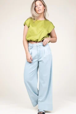 Lyocell Wide Leg Jeans Bauhaus | Blue... | Lois Jeans | Little Soho