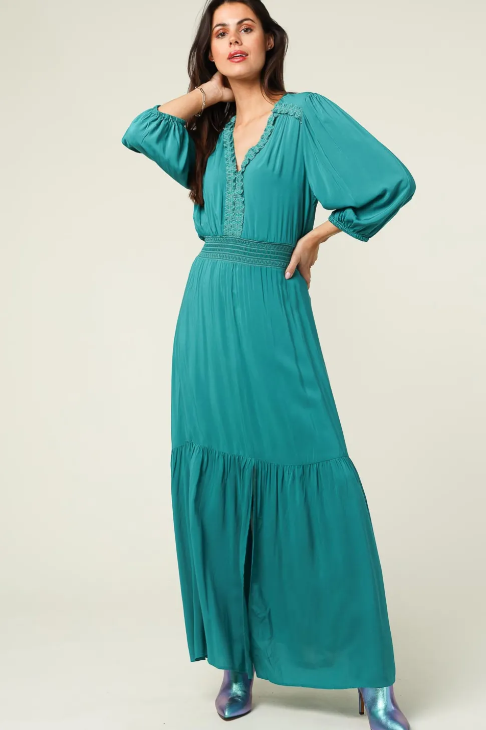 Maxi Dress Georgi | Green... | Dante 6 | Little Soho