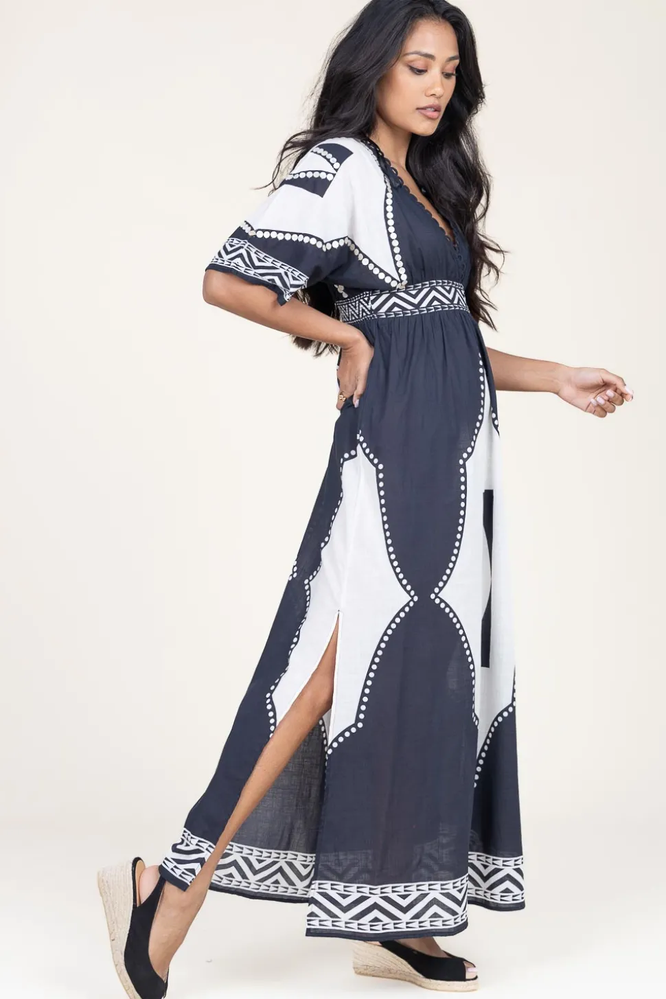 Maxi Dress Shade Of Light | Black... | Scarlett Poppies | Little Soho