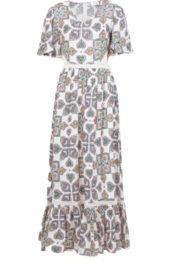 Maxi Dress With Cut-Outs Menina | Natural... | Louizon | Little Soho