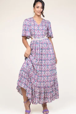 Maxi Dress With Cut-Outs Vermeil | Pink... | Louizon | Little Soho
