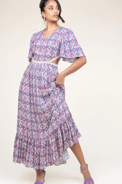 Maxi Dress With Cut-Outs Vermeil | Pink... | Louizon | Little Soho
