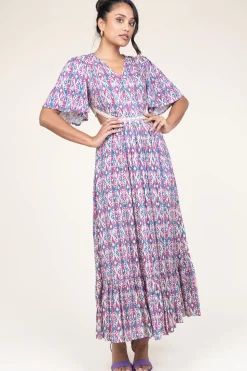 Maxi Dress With Cut-Outs Vermeil | Pink... | Louizon | Little Soho