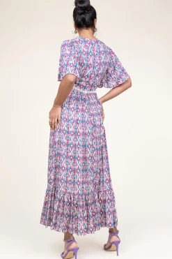Maxi Dress With Cut-Outs Vermeil | Pink... | Louizon | Little Soho