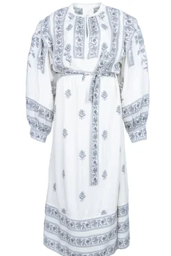 Maxi Dress With Embroidery Dorina | Natural... | Stella Forest | Little Soho