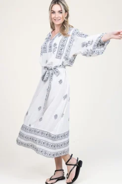 Maxi Dress With Embroidery Dorina | Natural... | Stella Forest | Little Soho