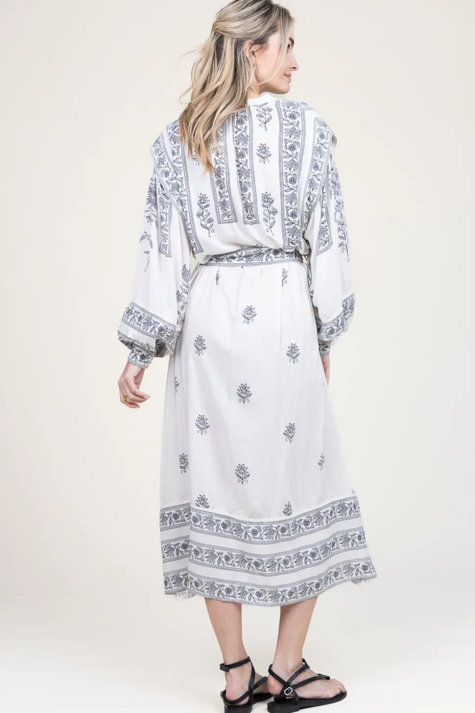 Maxi Dress With Embroidery Dorina | Natural... | Stella Forest | Little Soho