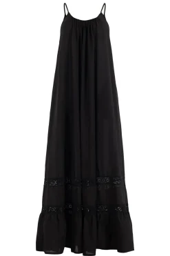 Maxi Dress With Lace Detail Huliana | Black... | Kocca | Little Soho