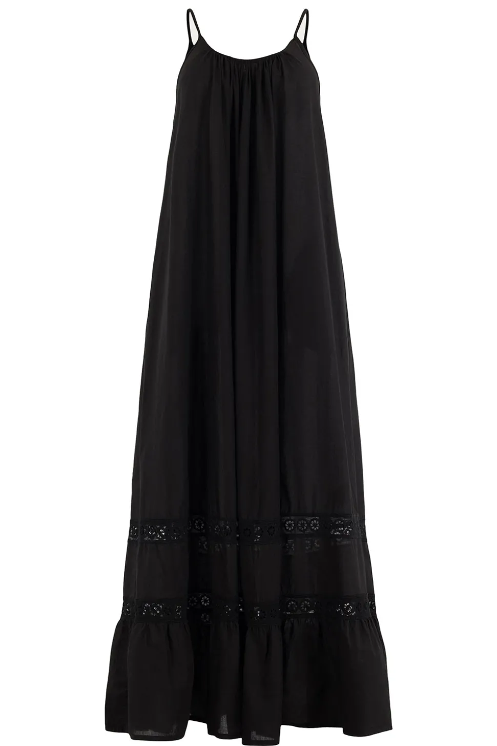 Maxi Dress With Lace Detail Huliana | Black... | Kocca | Little Soho