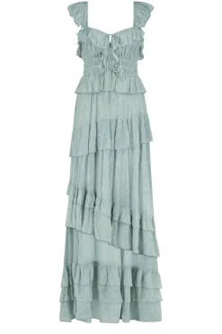 Maxi Dress With Lurex Danessa | Blue... | Ibana | Little Soho