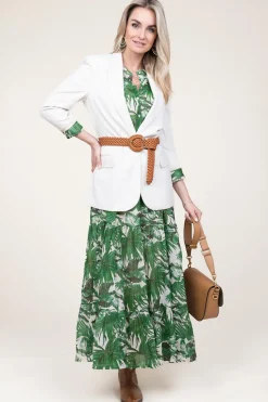 Maxi Dress With Lurex Nee | Green... | Lollys Laundry | Little Soho
