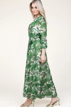 Maxi Dress With Lurex Nee | Green... | Lollys Laundry | Little Soho