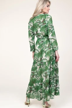Maxi Dress With Lurex Nee | Green... | Lollys Laundry | Little Soho