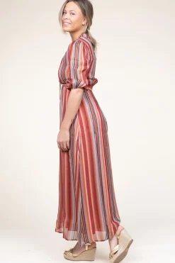 Maxi Dress With Lurex Tonnarella | Multi... | Liu Jo | Little Soho